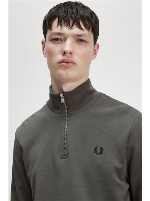 felpa mezza zip Fred Perry | M3574638
